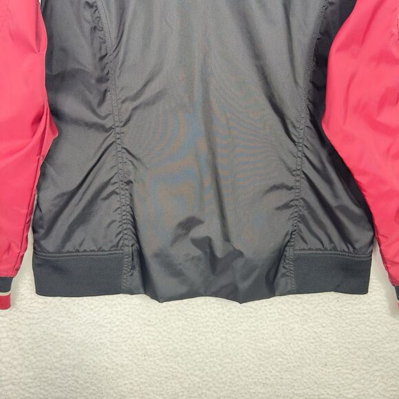 VTG Nike Track Jacket Youth Large (12-14) Black Red Windbreaker Full ZIp Lined - Picture 7 of 15